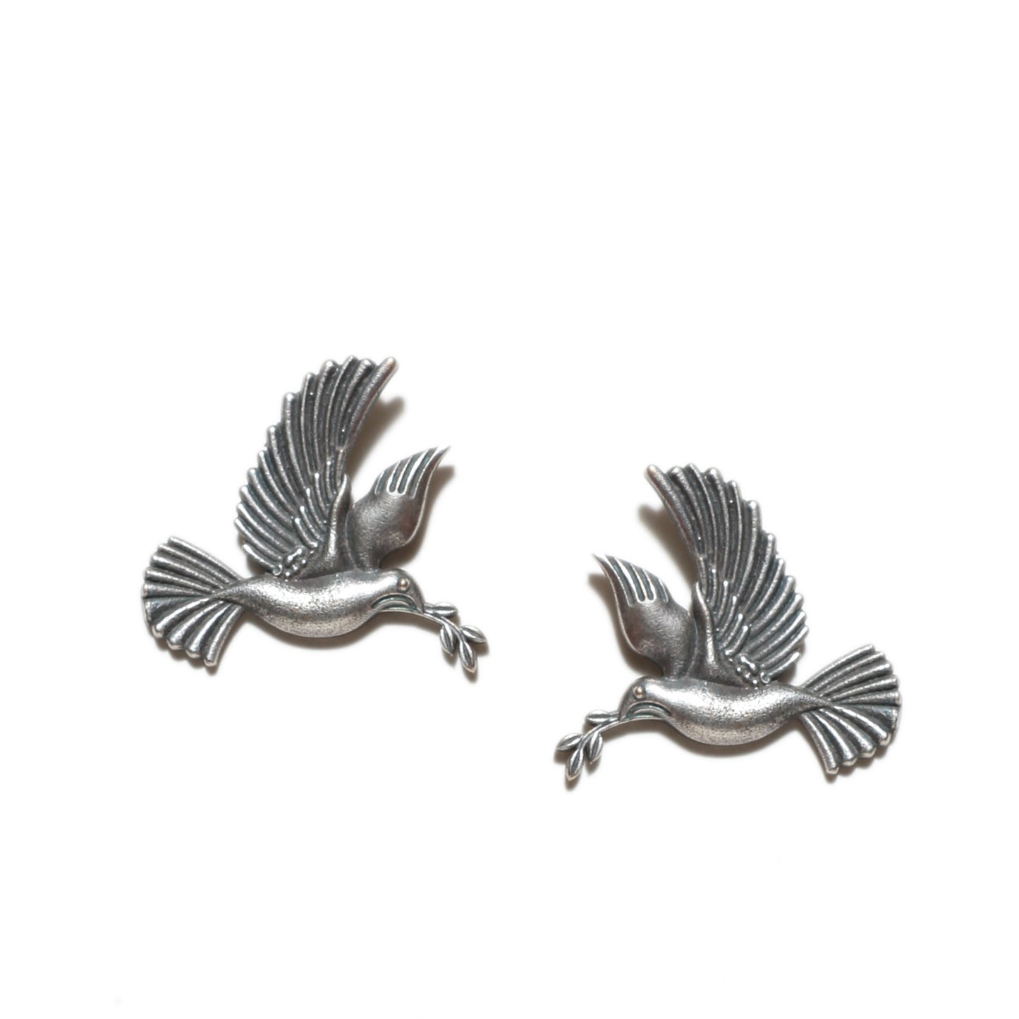 Dove-India-Bird-Oxidized-Silver-Stud-Earrings-For-Women