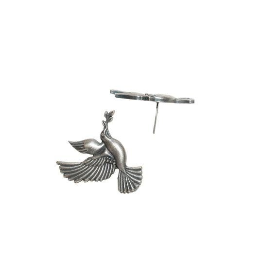Dulcett-India-Bird-Oxidised-Silver-Studs-Earrings