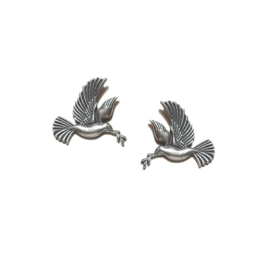 Dulcett-India-Bird-Oxidized-Silver-Stud-Earrings-For-Women