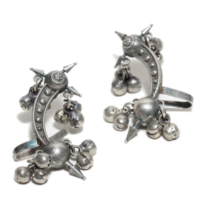 Silver Plated Ghungroo Ear cuff