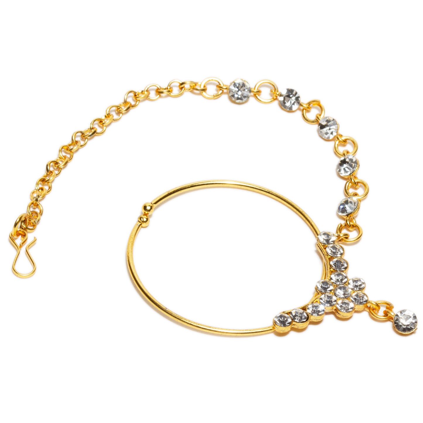 Forhead Matha Patti Tikka Nose Ring Indian Jewelry