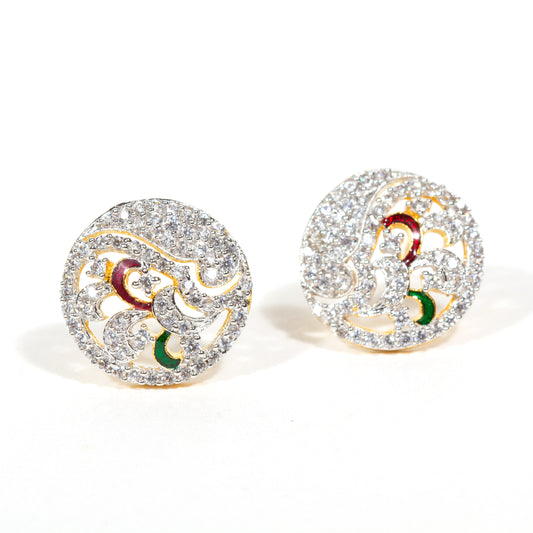 AD Cz Diamond Studs Earrings