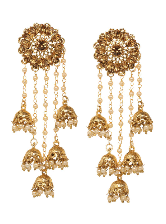 Bahubali Earrings Jhumka With Latkan