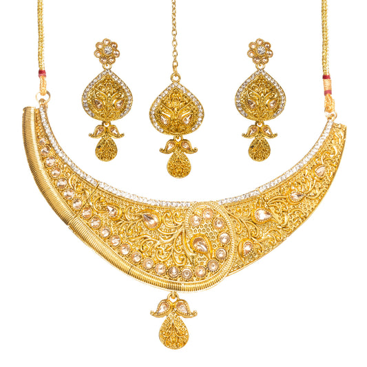 Kundan Stone Choker Jewellery Set