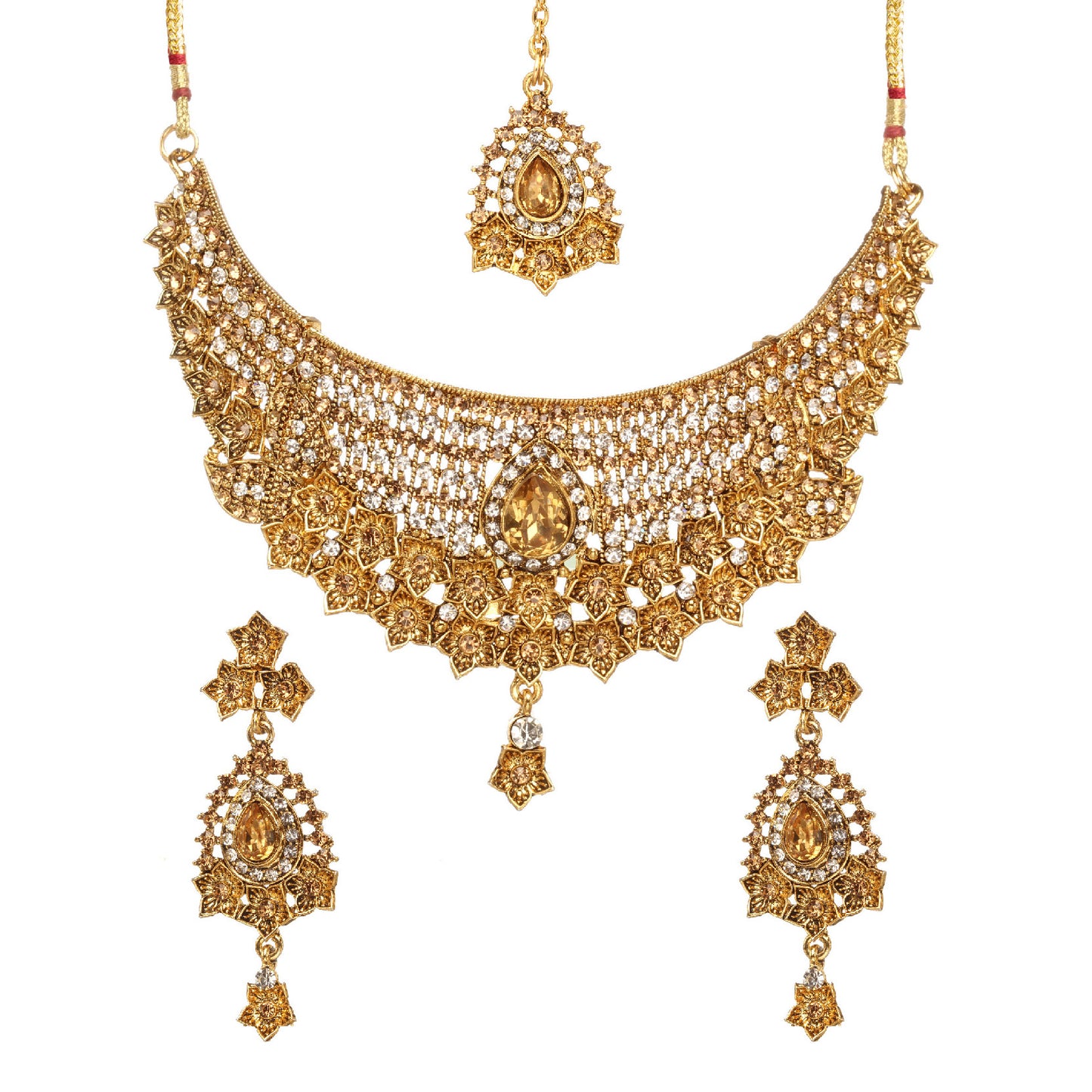 Gold-Plated Bridal Necklace Set