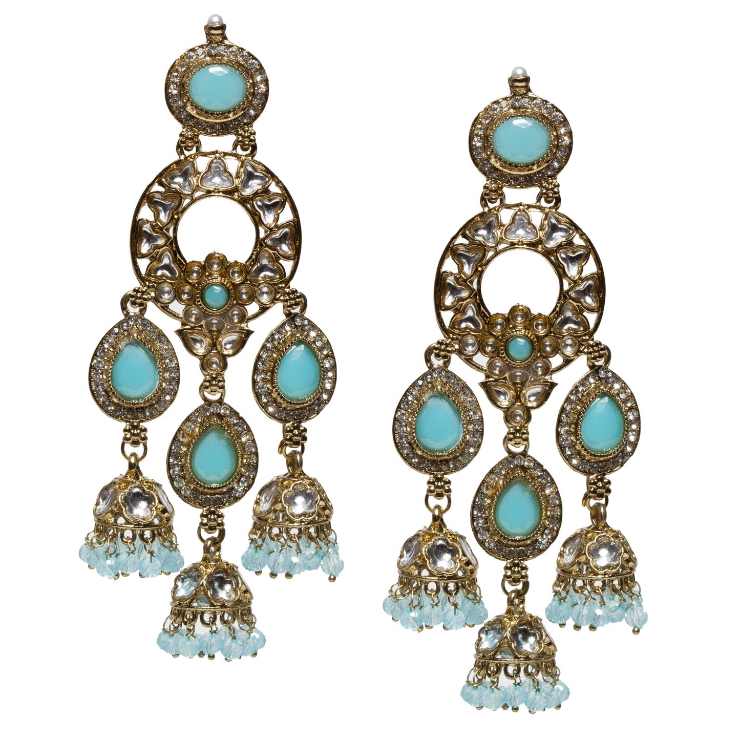 bindhani-Antique-Mehandi-Toned-CZ-Kundan-Stone-Color-Beads-Turquoise-Long-Dangler-Jhumka-Earrings-For-Women