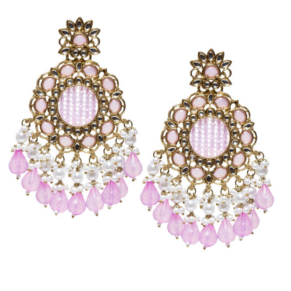 bindhani-antique-mehandi-gold-plated-kundan-white-beads-stone-crystal-pearl-drop-light-purple-earring-women