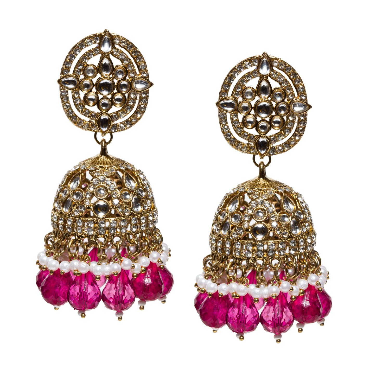 bindhani-antique-mehandi-gold-plated-kundan-white-beads-stone-crystal-pearl-drop-purple-wine-jhumka-earring-women