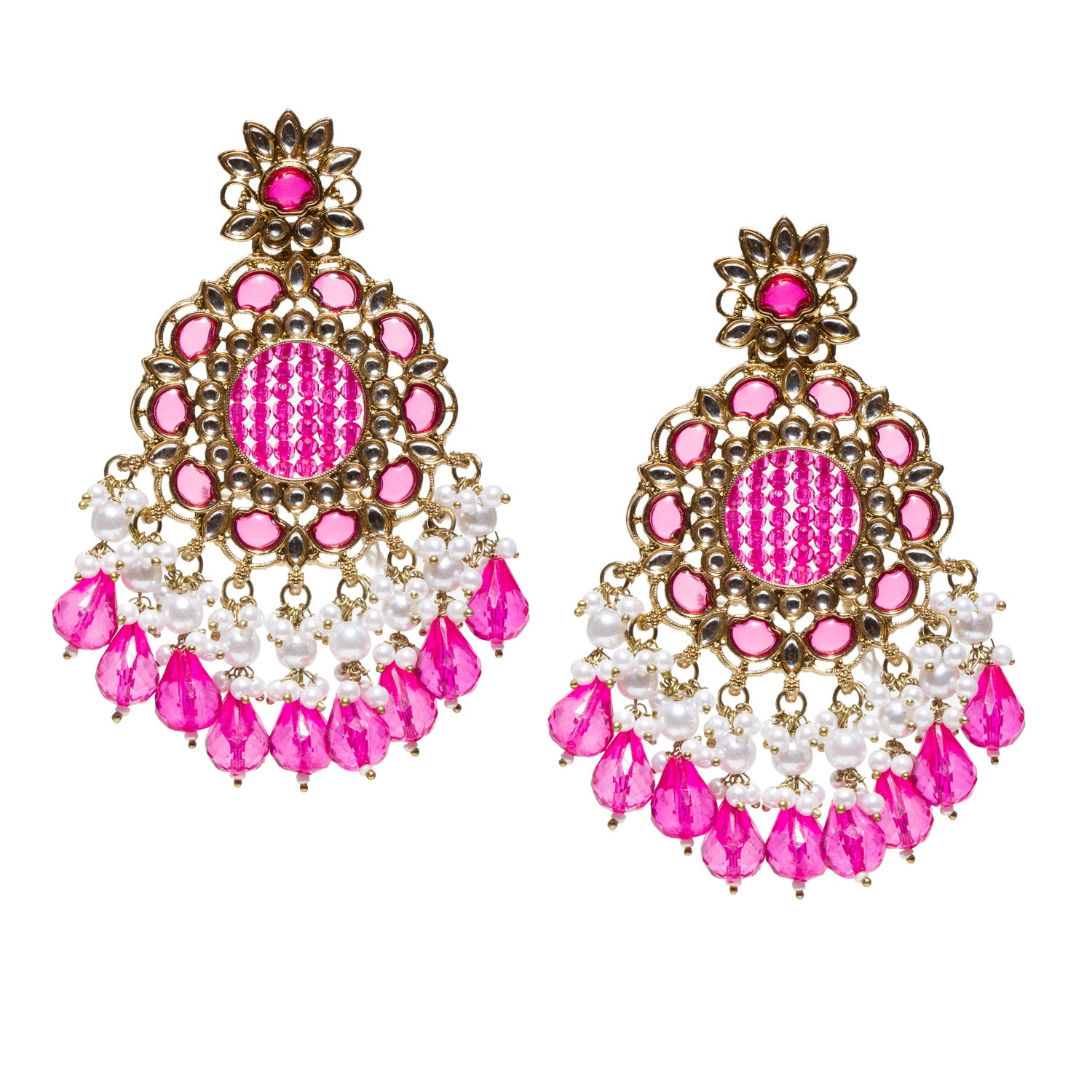 bindhani-antique-mehandi-gold-plated-kundan-white-beads-stone-crystal-pearl-drop-rani-pink-earring-women