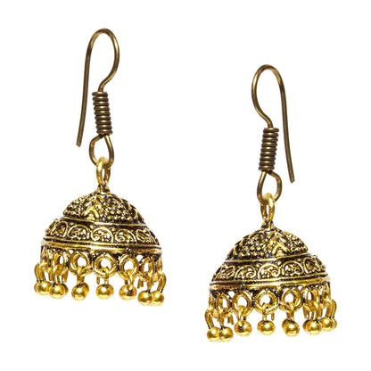 Everyday Fashion Golden Oxidised Jhumka