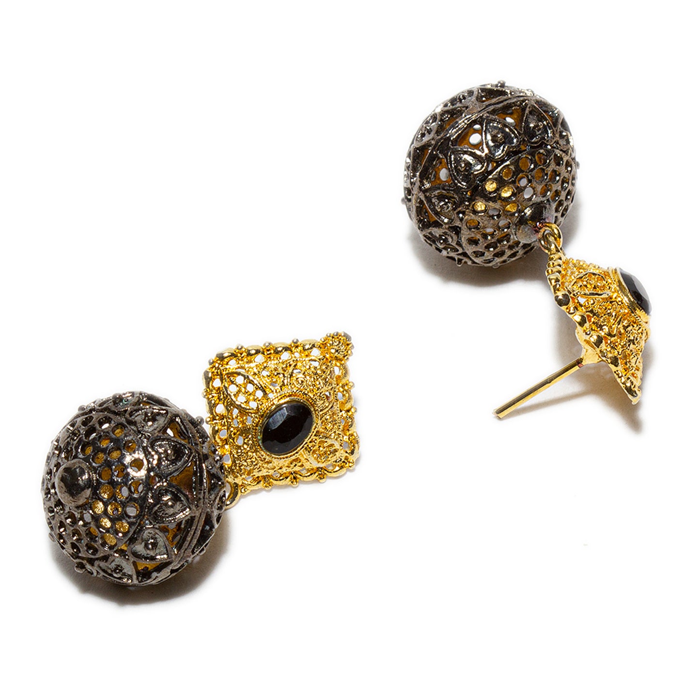 Two-Toned Rakhadi Earrings