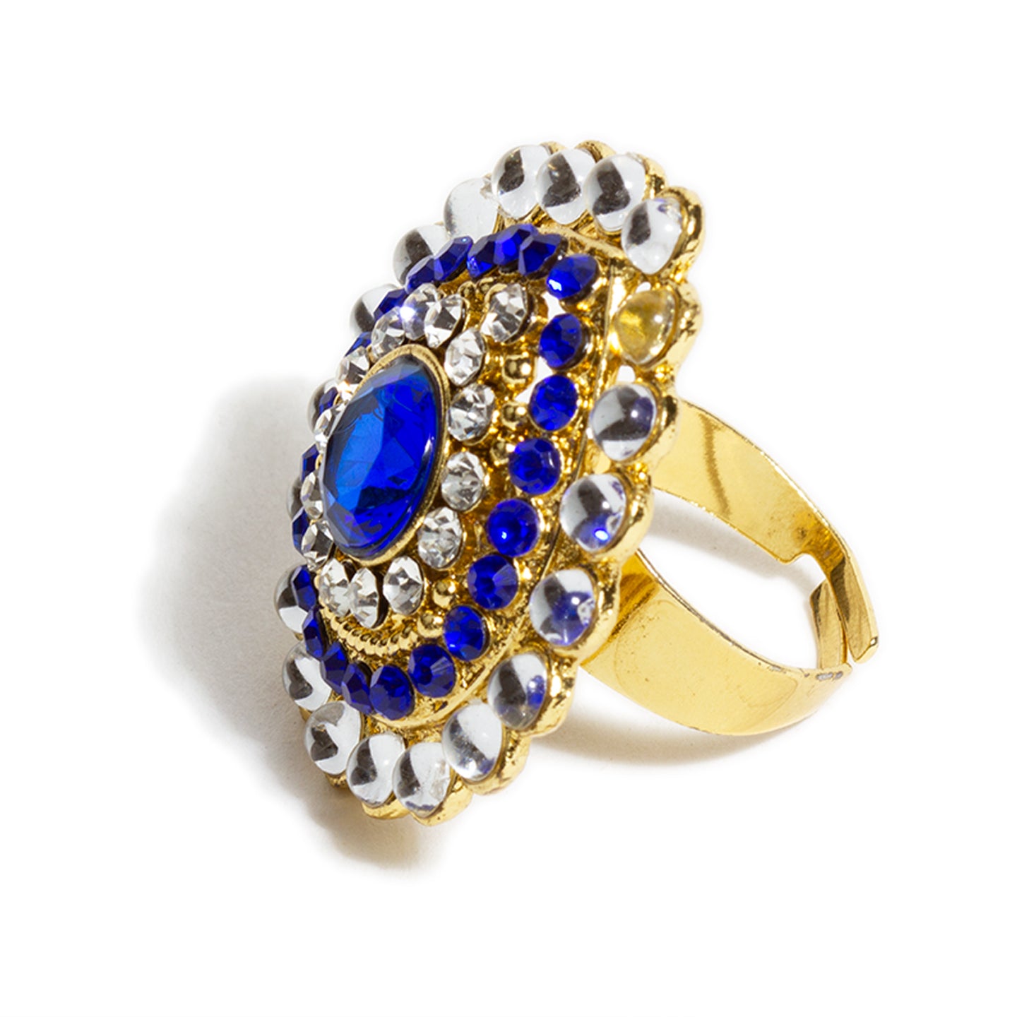 Rose Gold Plated Diamond & Blue Stone Ring Design by Notandas Jewellers at  Pernia's Pop Up Shop 2024