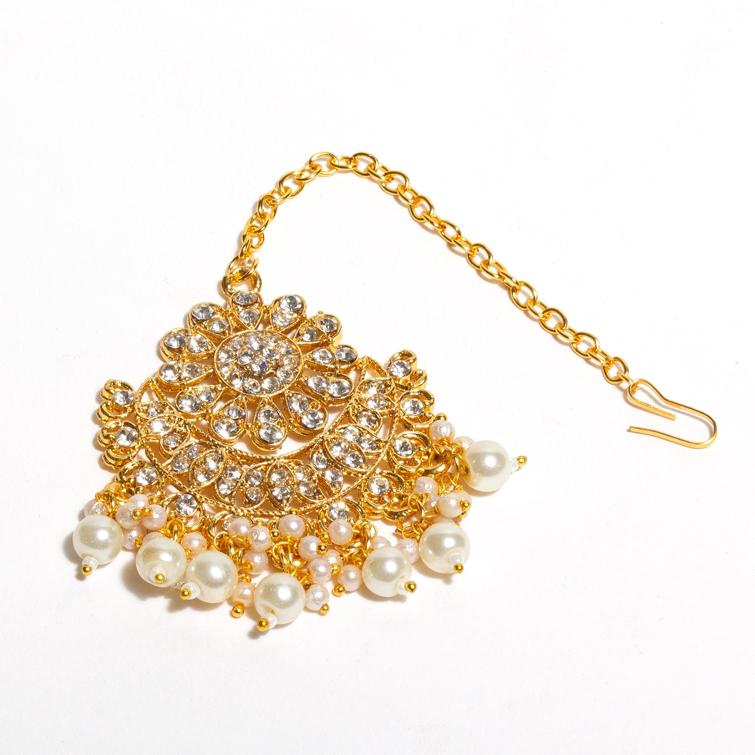 bindhani-gold-plated-flower-shaped-maang-tikka