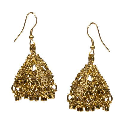 bindhani gold plated jhumka earrings for women and teenage girls