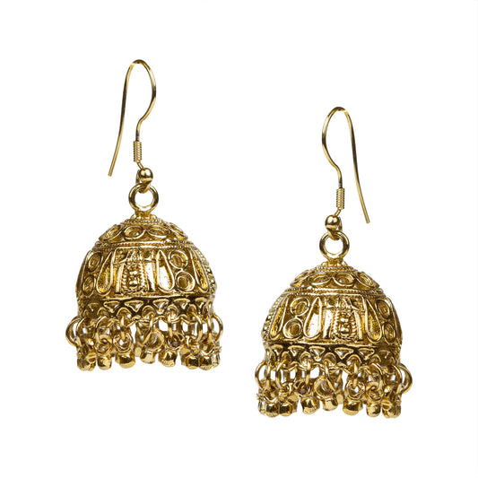 bindhani gold plated jhumka for women girls