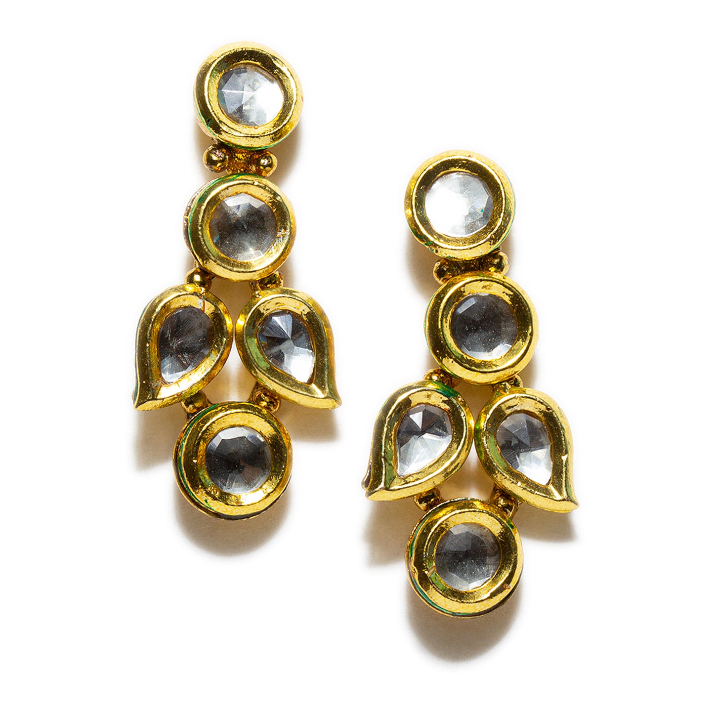 bindhani gold plated kundan earrings for women girls