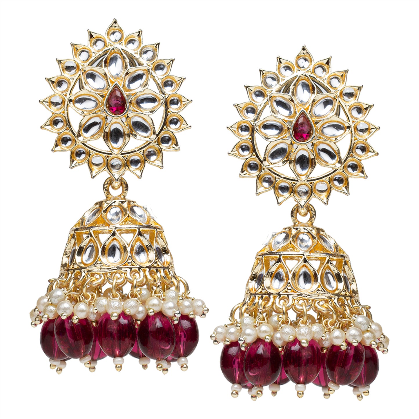 Gold Plated Jhumka Earrings