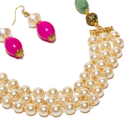 bindhani-gold-plated-multi-color-pearl-mala-artifical-golden-beads-fancy-necklace-earring-for-women