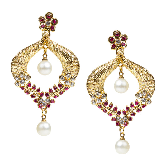 bindhani-gold-plated-pearl-drop-pink-stone-earrings-women-girls