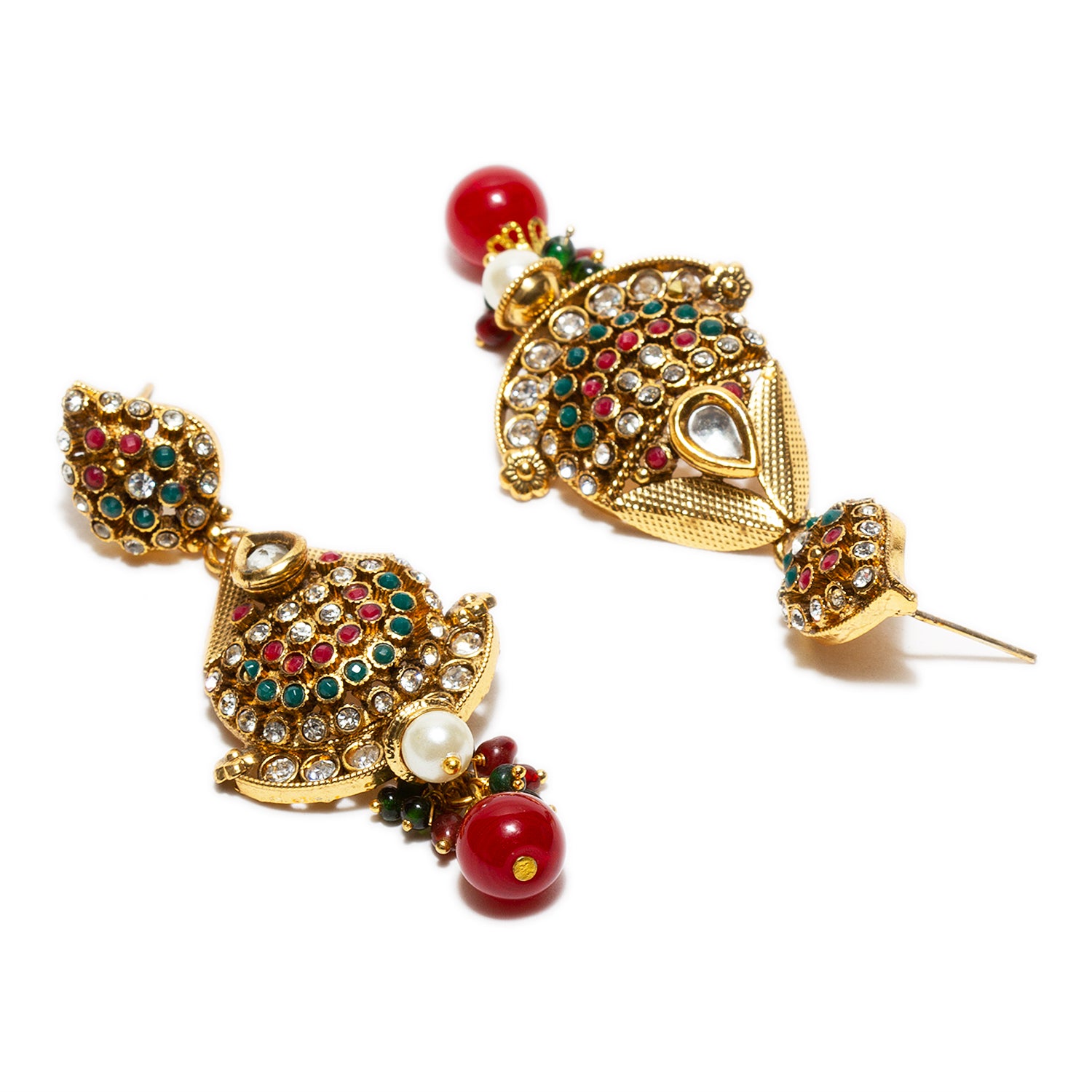 Buy Pearls Chand Kundan Earrings for Women Online at Ajnaa Jewels |400958