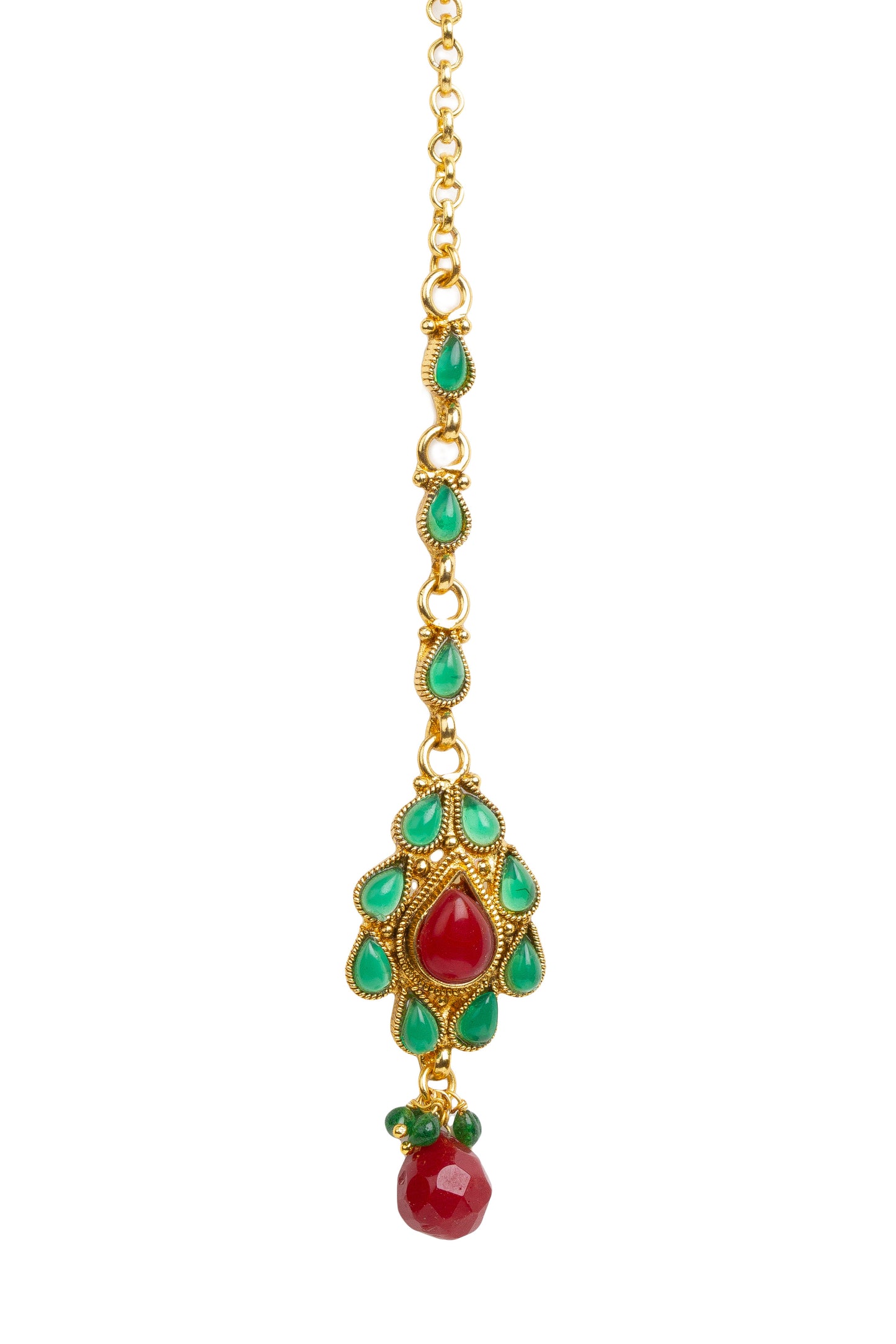 bindhani-gold-plated-red-green-pearl-drops-beads-copper-maang-tikka-for-women-and-girls