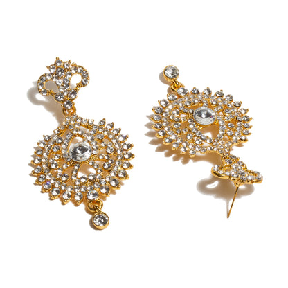 bindhani-golden-toned-white-stone-dangler-earrings