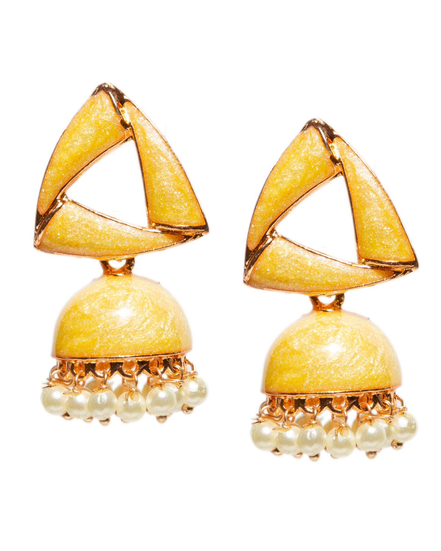 Small Meenakari Jhumka Earrings