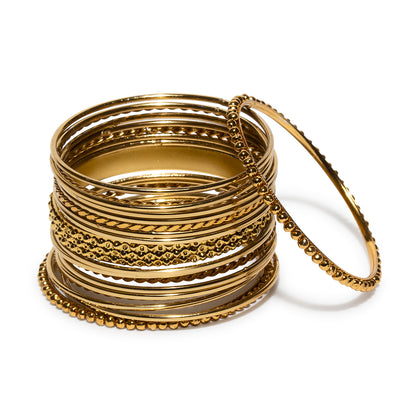 bindhani mehandi  gold plated bangle sets for women