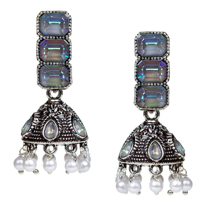 bindhani-oxidised-pearl-drop-grey-stone-jhumki-earrings-women-girls