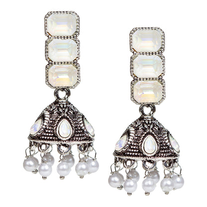 bindhani-oxidised-pearl-drop-white-stone-jhumki-earrings-women-girls