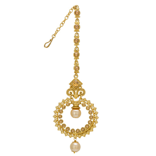 bindhani-pearl-drop-small-filigree-work-maang-tikka-for-women