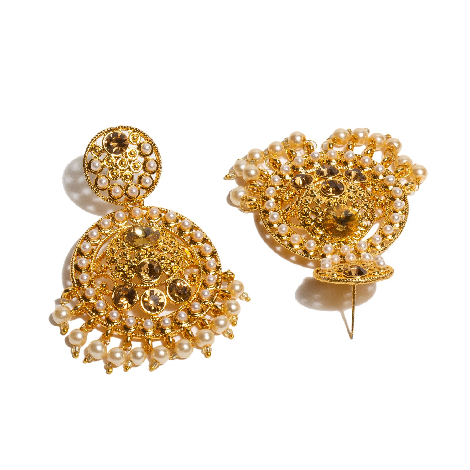bindhani-round-gold-plated-earrings