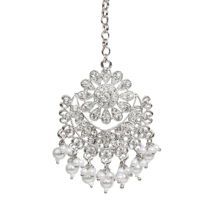 bindhani-silver-plated-flower-shaped-maang-tikka-for-women