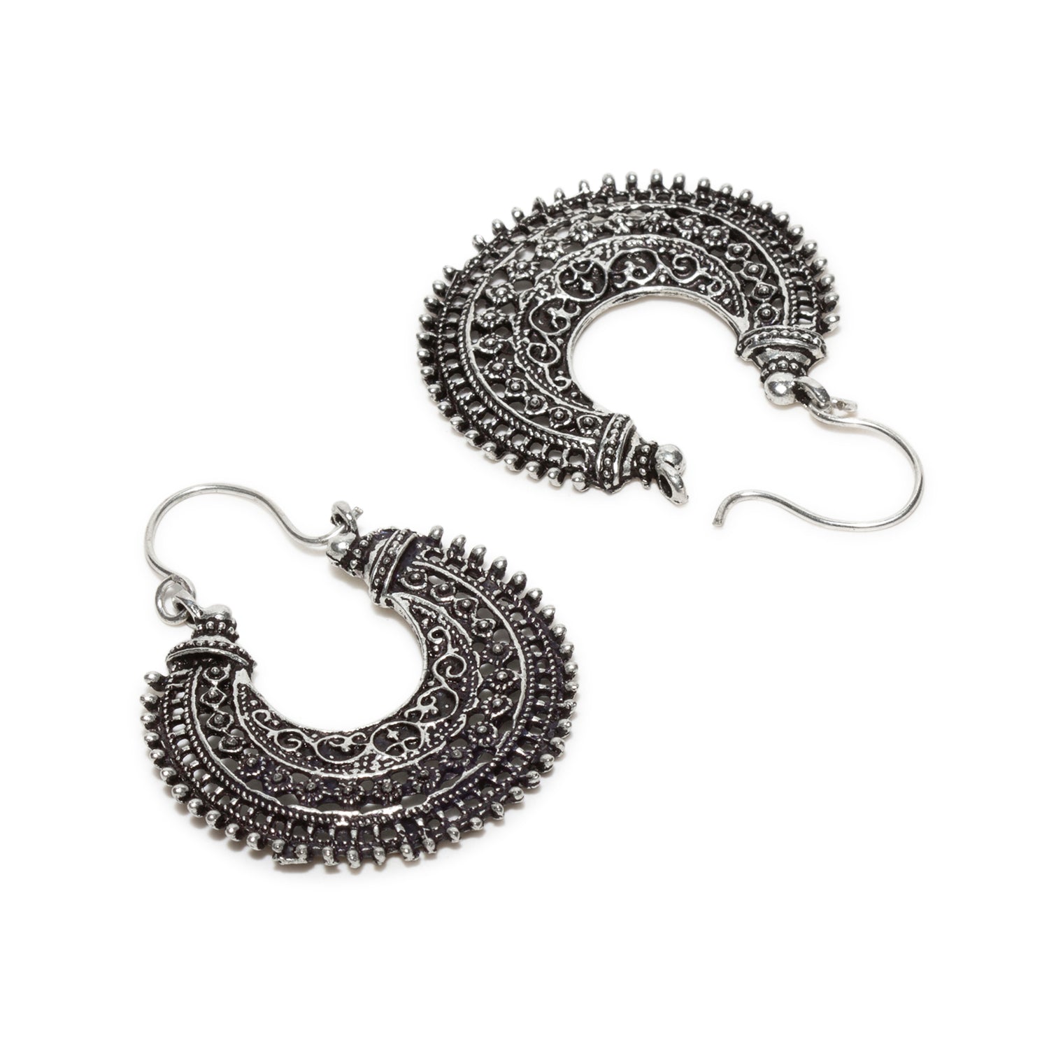 bindhani-silver-plated-oxidised-earrings-secured-with-hook-post-lock-for-women-and-girls