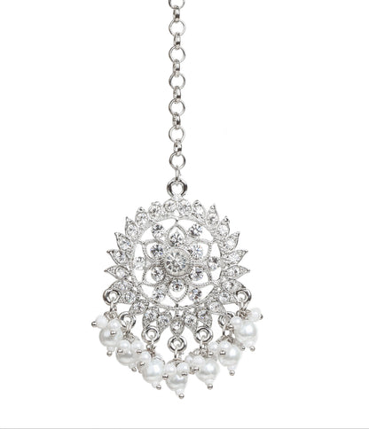 bindhani-silver-plated-pearl-drop-tikka