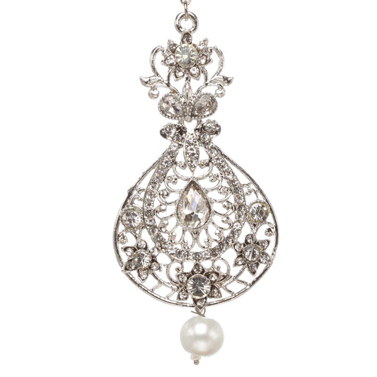 bindhani-silver-toned-flower-work-drop-maang-tikka-for-women