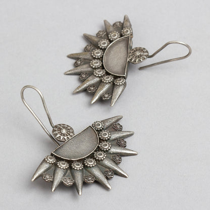 bindhani silver toned oxidised earrings for women girls