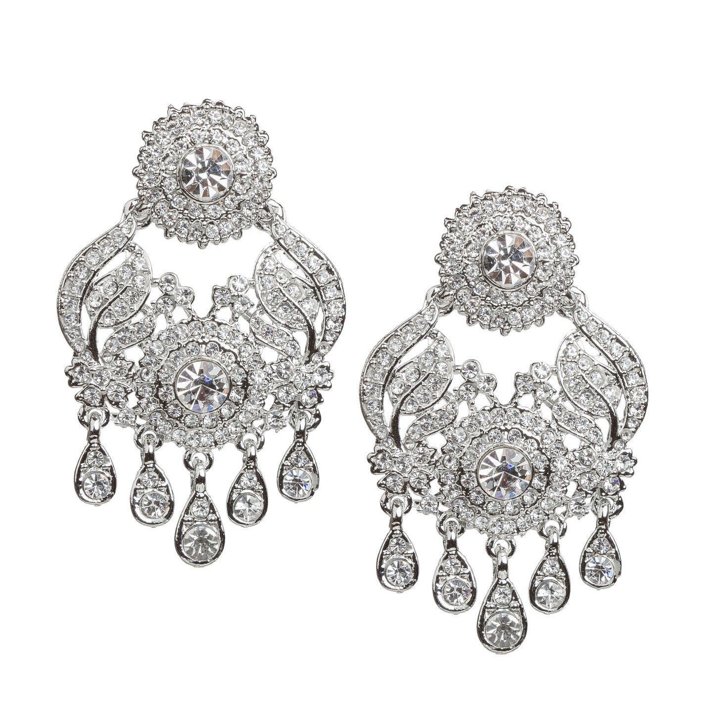 Maang Tikka Earrings With Stone