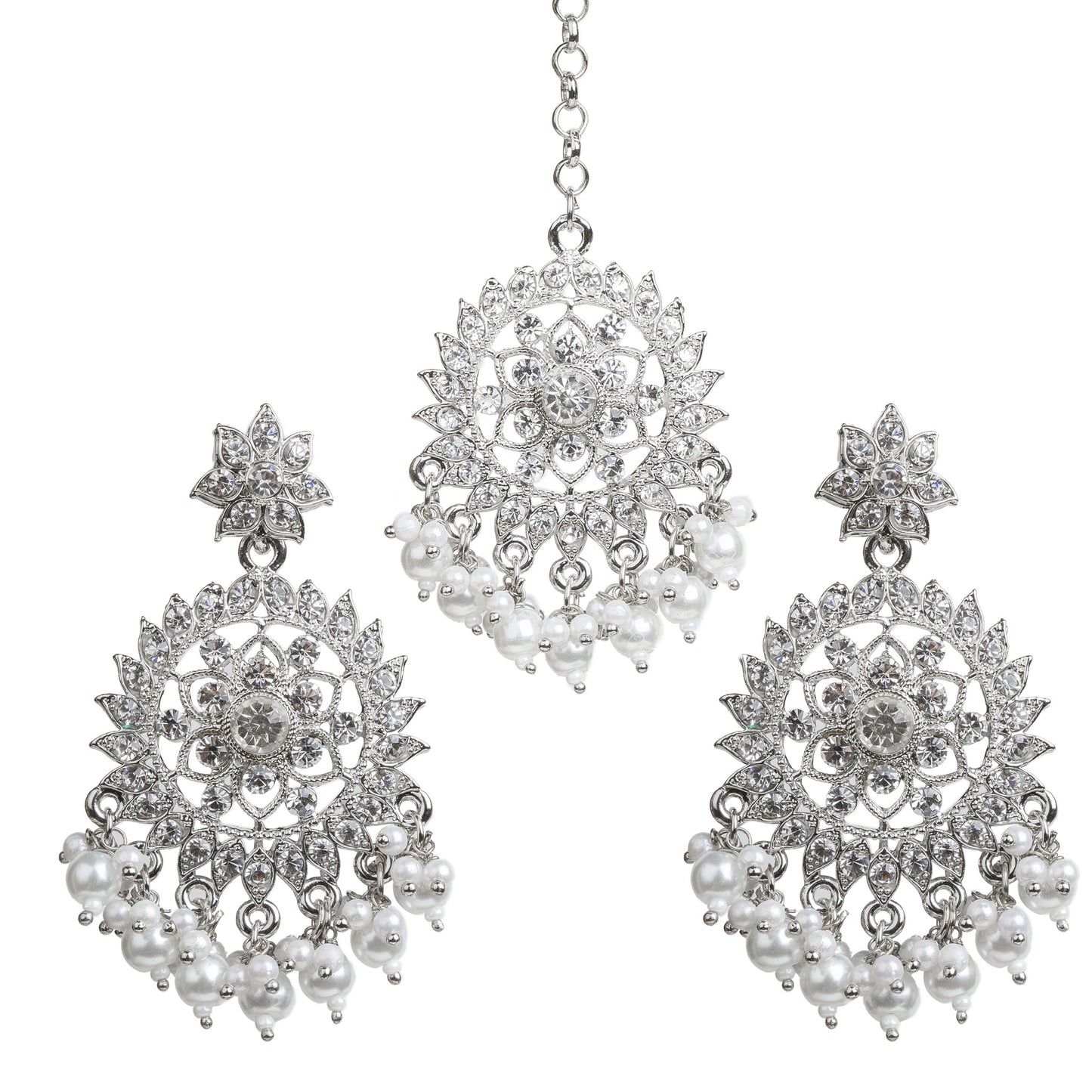 Bridal Maang Tikka Earrings