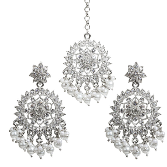 Bridal Maang Tikka Earrings